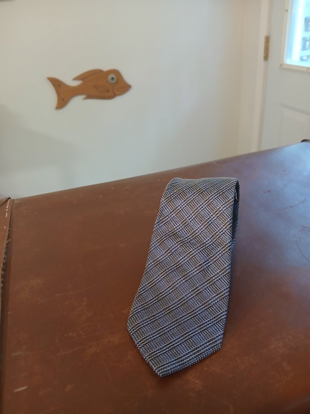 Ben Sherman Purple Blue Silk Tie